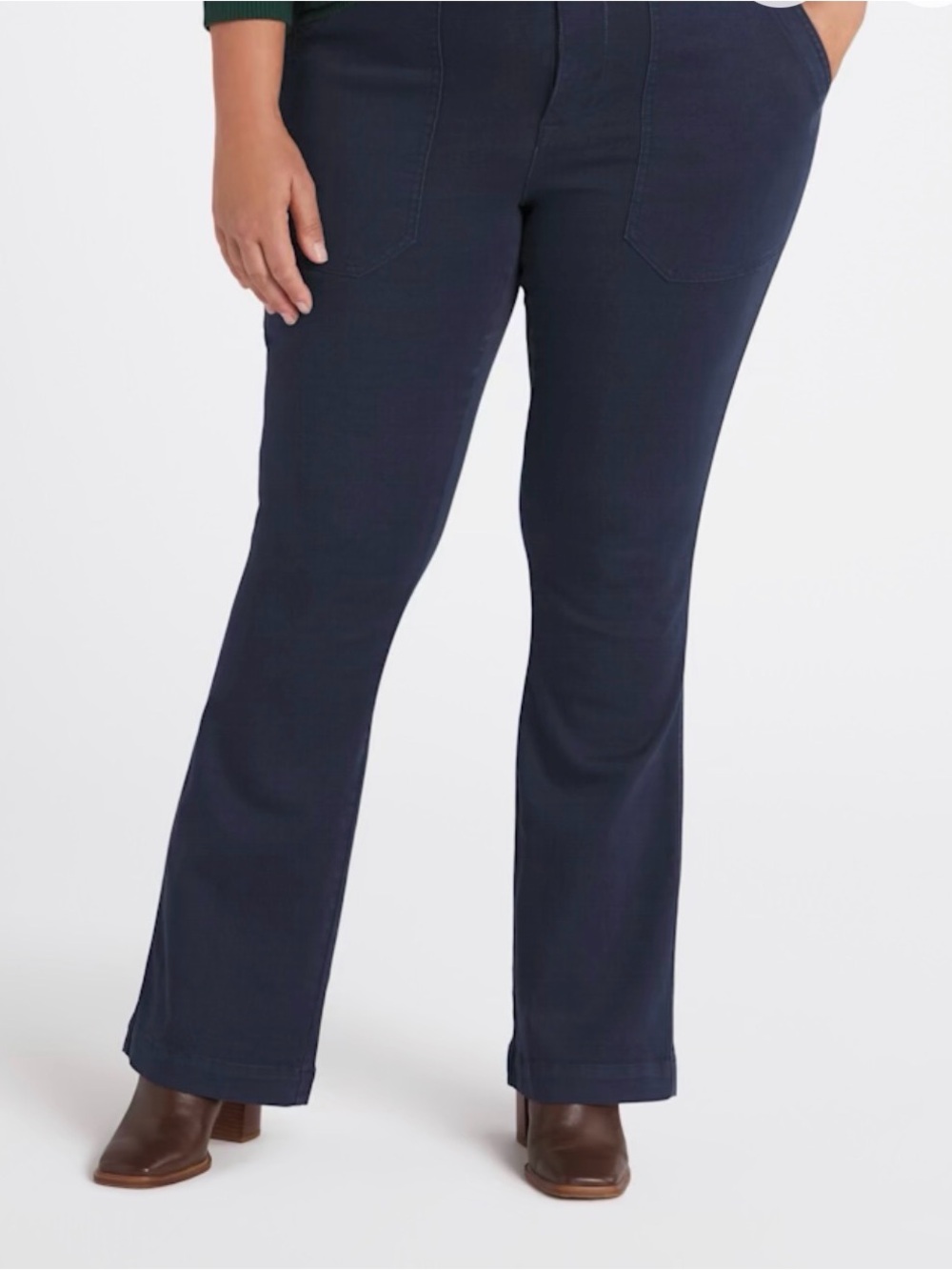 Studio Blue Stacy Utility Bootcut Pants – Navy – Size 18W